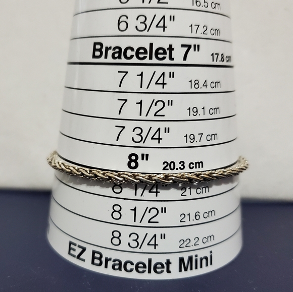 Sterling Silver Bracelet Bali-Style 8.5” - Picture 14 of 15